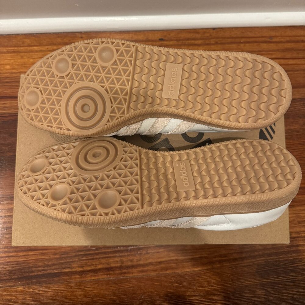 Adidas Mens Samba OG "White Magic Beige Gum" IG1376 Sneakers, Size US Men-9 - Picture 6 of 7